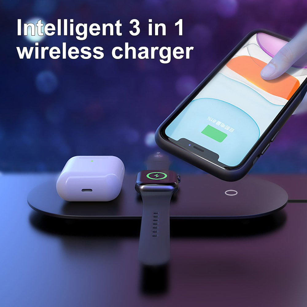 Private Mode Three-In-One Wireless Charger