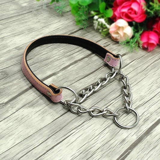 Dog leash cowhide collar dog leash