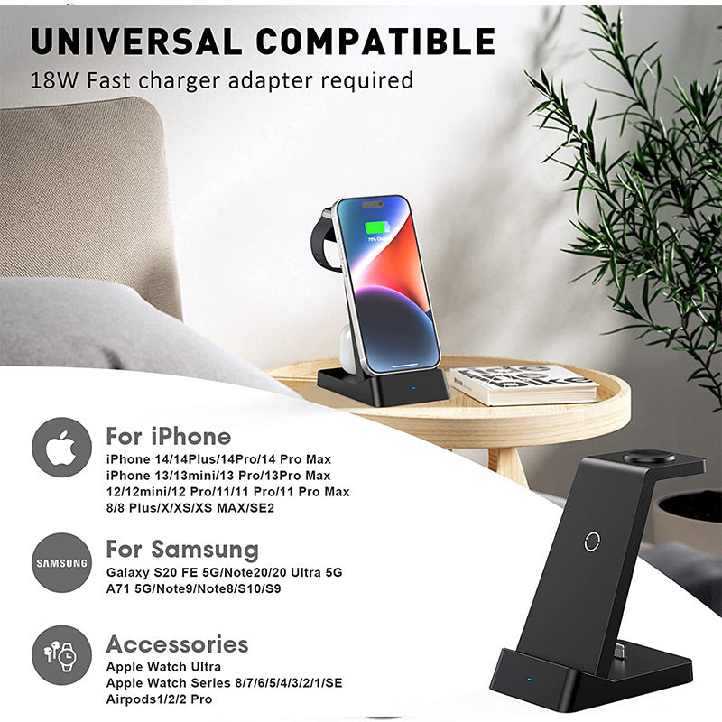 Wireless Charger Three-in-one