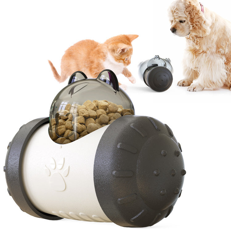 Funny Dog Treat Leaking Toy With Wheel Interactive Toy