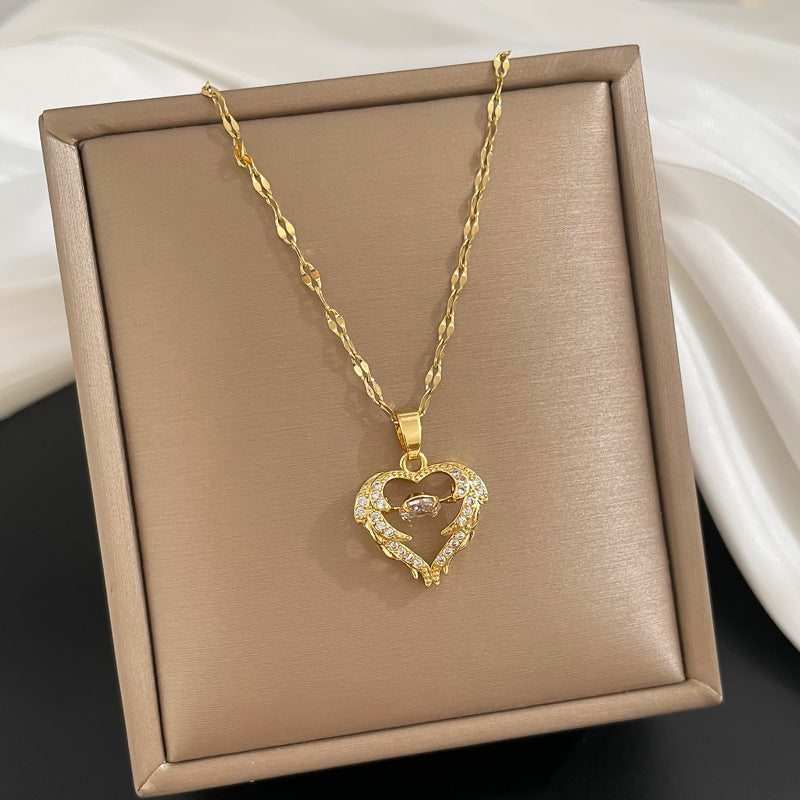 Love Smart Necklace Female Phenix Dance In The Sky Cold Style Luxury Temperament Clavicle Chain