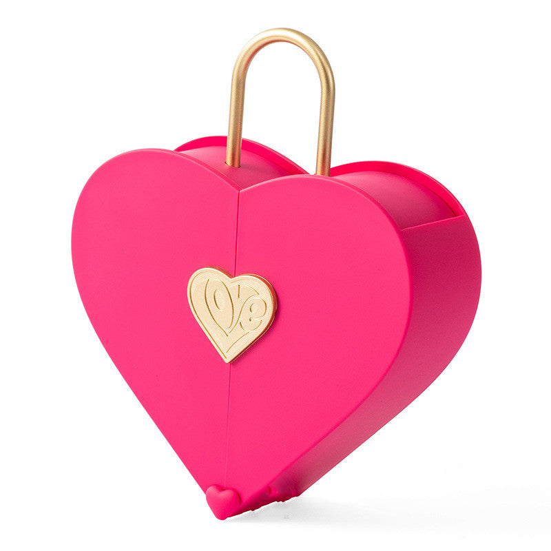 Creative Set Jewelry Box Portable Heart-shaped Double