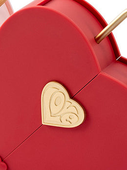 Creative Set Jewelry Box Portable Heart-shaped Double