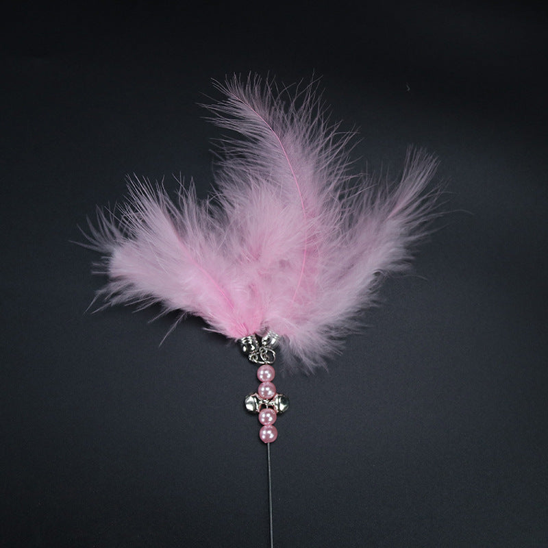 New Fairy Cat Teaser Bell Feather Cat Toy Cat Teaser Interactive Cat Teaser Toy Cat Toy