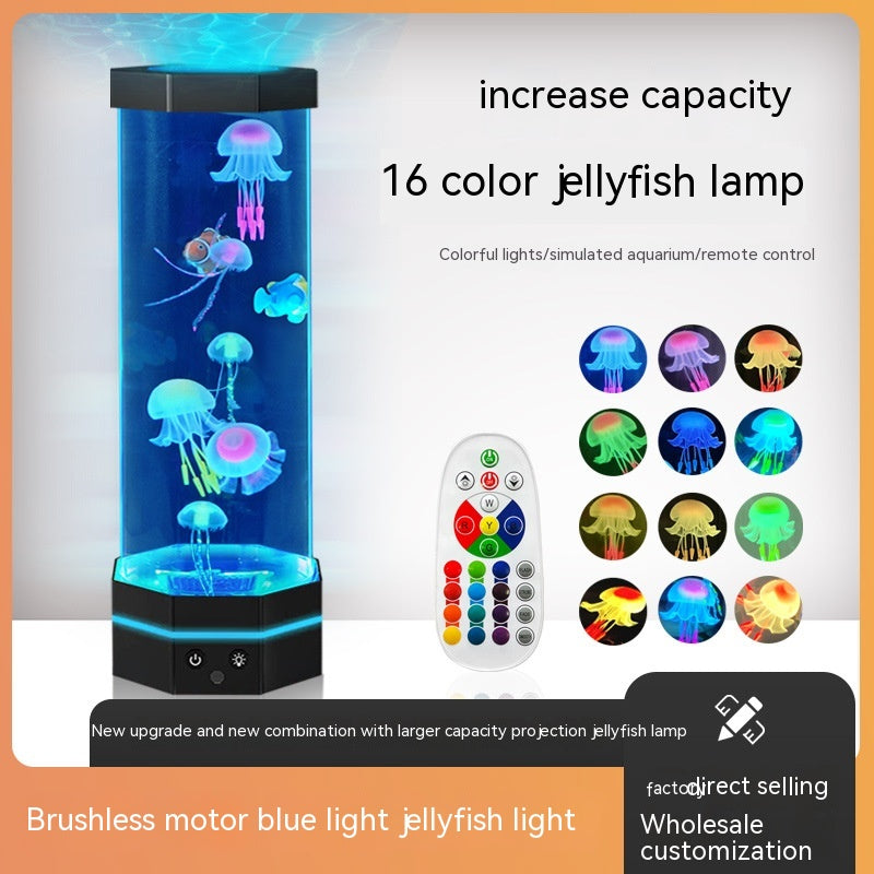 Fish Tank Projection Jellyfish Led Atmosphere Night Light Creative Projector Lamp Home Decor