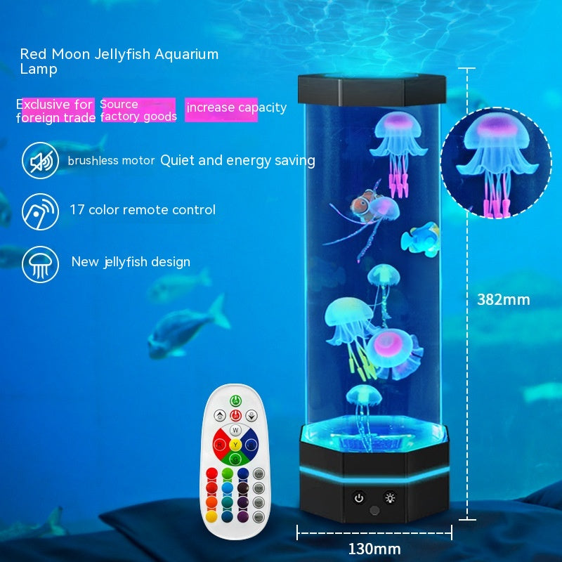 Fish Tank Projection Jellyfish Led Atmosphere Night Light Creative Projector Lamp Home Decor